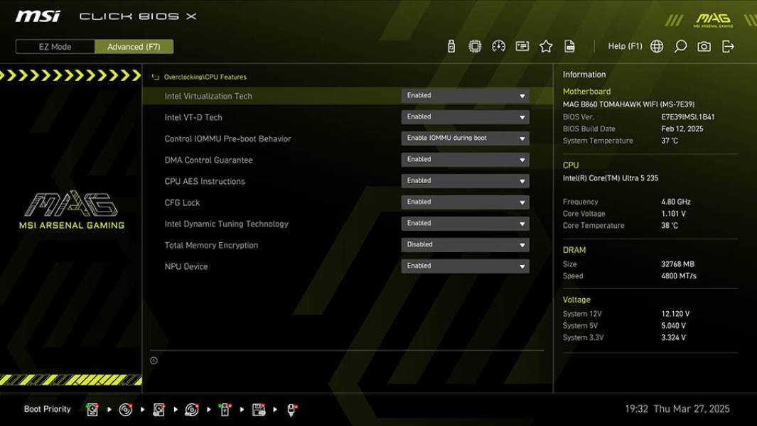 MSI MAG B860 TOMAHAWK WIFI-5